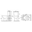 VAS WC CU REZ.3/6L P-TRAP 180MM PO121-P scl