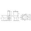 VAS WC CU REZ.3/6L P-TRAP 180MM RIMLESS PO121R-P scl