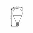 BEC LED VIDEX E14 G45 4W WW VLE-G45E-04143