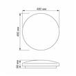 PLAFONIERA LED VIDEX ZOYA 48W NW VLE-CLE-484M