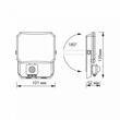 PROIECTOR LED VIDEX F3-PIR 20W-5K VLE-F3-0205B-S