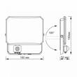 PROIECTOR LED VIDEX F3-PIR 50W-5K VLE-F3-0505B-S