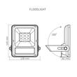 PROIECTOR SOLAR LED VIDEX GELIO 20W NW VLE-FSO-205