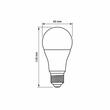 BEC LED VIDEX E27 A60 12W CW VLE-A60E-12276
