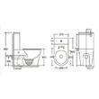 VAS WC SET 605X370X800 YJ-8380 M-001 matte black