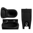 VAS WC SET 605X370X800 YJ-8381 M-001 matte black