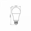BEC LED VIDEX E27 A65 15W WW VLE-A65E-15273
