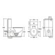 VAS WC SET 605X370X800 YJ-8381 M-008 grey