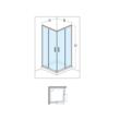 CABINA DUS 770X770X1900 6MM ZYC80G