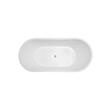 CADA FREE 6809 1700mm 800X580 GLOSSY WHITE mare