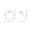 SUPORT HARTIE IGIENICA CAPAC MET.CHROM 7533-C