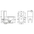 VAS WC SET 640X370X810 YJ-8303D M-001 matte black