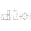 VAS WC CU REZ.3/6L S-TRAP 220MM RIMLESS PO121R-S