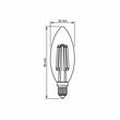 BEC LED VIDEX E14 C35 6W FIL NW VLE-C35F-06144
