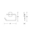 SUPORT HARTIE TOALETA CHROM 7533b-C
