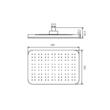 PARA DUS TAVAN BLACK A03101MB 1-F RECTANGULAR