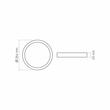 CORP ILUM.VIDEX-DOWNLIGHT-LED-DLRS-BLACK-24W-NW VLE-DLRS-244B