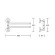 BARA PROSOP PIVOTANTA NICHELATA WT-3922-2-BN