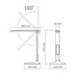 LAMPA BIROU LED VIDEX RIO ALB VLE-TF05W