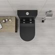 VAS WC COMPACT RIMLESS FLUSH B-2366A BLACK MATT