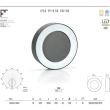 LAMPA EXT.ROTUNDA 16W 6000K ASACL1660 Central Lobao