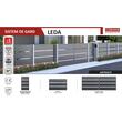 POLBRAM LEDA PORTITA STG W0.9 H1.58 RAL7016 GAL