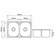 CHIUVETA INOX 2C 78X43X19CM