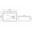 CHIUVETA MULTIFUNCT.+BAT+PLACA 75X46X22 BLACK