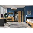 COLT 06 COMODA 1D3S CRAFT ZLOTY/CZARNY-STAL PREMIUM(STEJAR AURIU/NEGRU-OTEL)