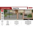 PORTITA DR.LAT.90CM H1.70-2.00 RAL9005 SAGITTA