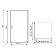 CABINA DUS LAGOS 90CM+ CADITA