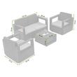 MOB.SET APOLO WENGE (CARREFOUR) 55347