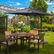 UMBRELA ROMA 3X3 GREY PARASOL