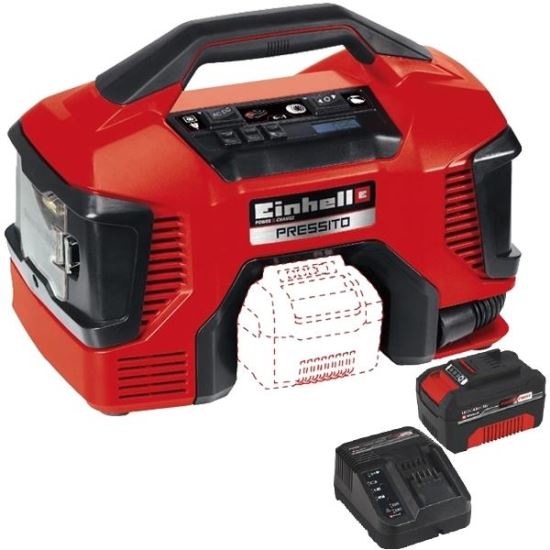 Compresor hibrid Pressito 18/11 4020460+STARTER KIT 4 AMP