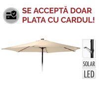 UMBRELA PANOU SOLAR 270CM CREAM FD1000300