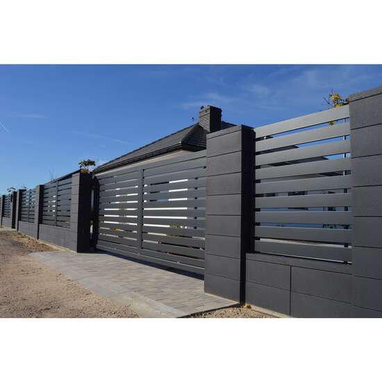 PANOU GARD HORIZONT 1000X1180 RAL 7021 WR