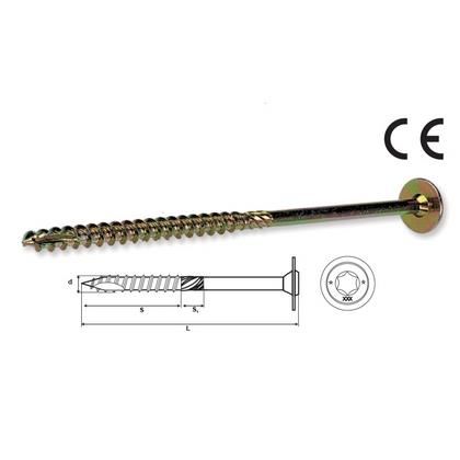 SURUB LEMN CAP SAIBA WHW-P 8X360 25B