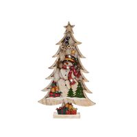 XMAS DECOR DE MASA CU LED OM DE ZAPADA KAD35