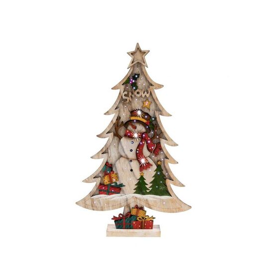 XMAS DECOR DE MASA CU LED OM DE ZAPADA KAD35
