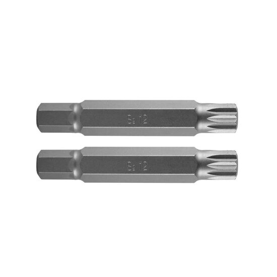 BIT SPLINE M12X75MM S2 2BUC 10-910