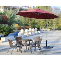 MOB.GR.SET JYG-1072 MARO 5PCS MET-RATTAN 1M+4S