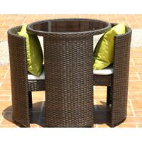 MOB.GR.SET BISTRO JYB-18871 3PCS MAT-RATTAN 1M+2S