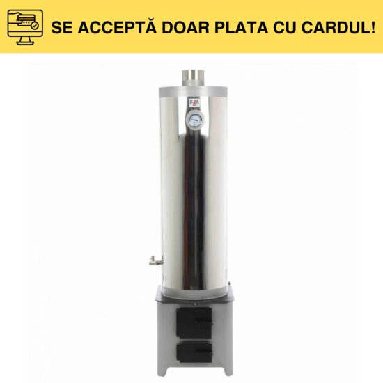 ANSAMBLU BOILER INOX 90L USI TABLA+TERM.120 C