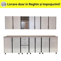 BUCATARIE CLAUDIA 2.6M WENGE+FERARRA MODEL NOU