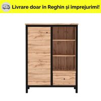 CHOS 003 COMODA KOM1D1S STEJAR TAHO/NEGRU