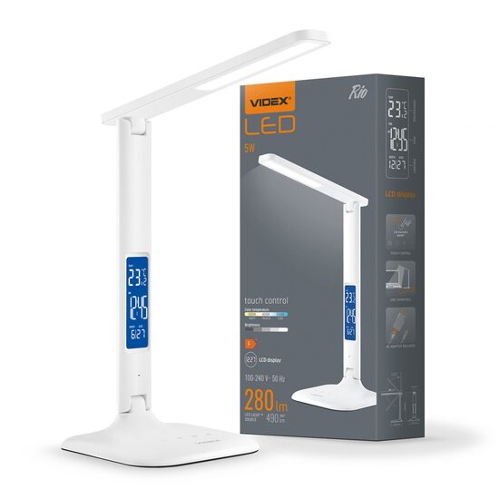LAMPA BIROU LED VIDEX RIO ALB VLE-TF05W