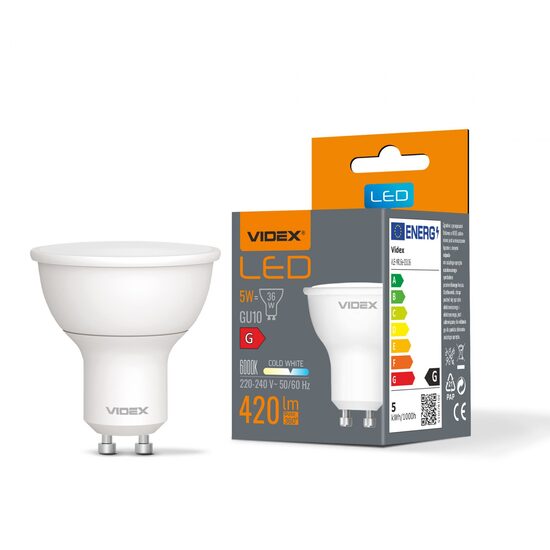 BULB LED VIDEX GU10 5W CW VLE-MR16E-05106