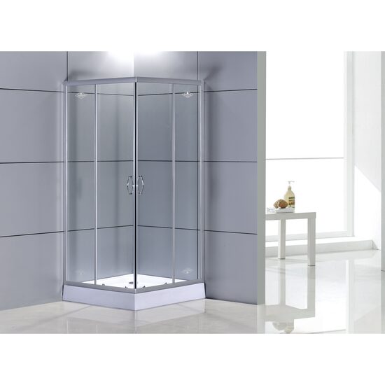 CABINA DUS GRI 80X80-13 MAT