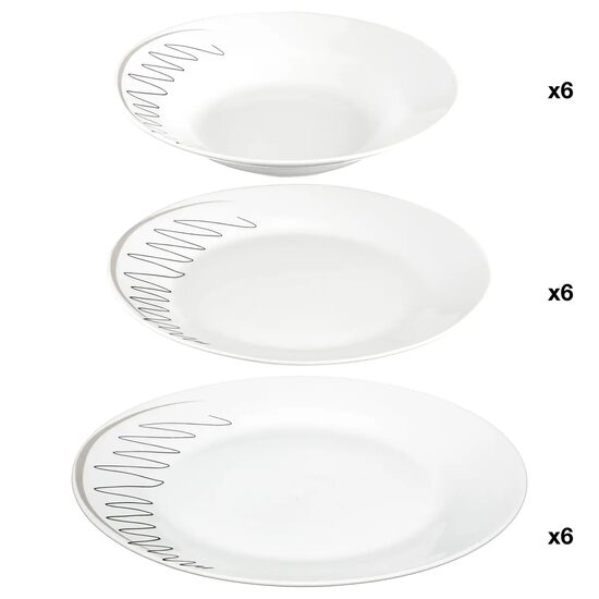 SET FARFURII 18PCS ESQUISSE GOND54 140594 JJA