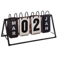 CALENDAR METAL VINTAGE 27X10X14 158027